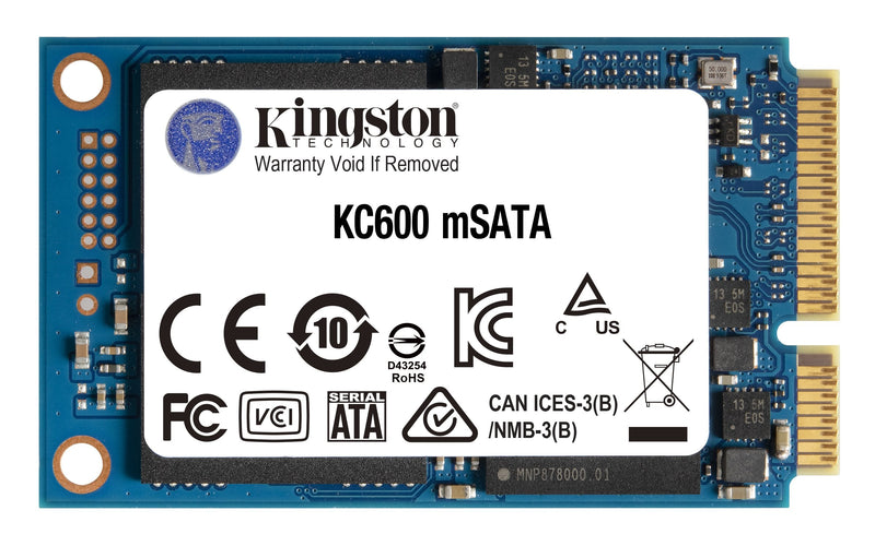 Kingston Hard Drive KC600 SSD 512GB SATA3 Msata 3D TLC Nand