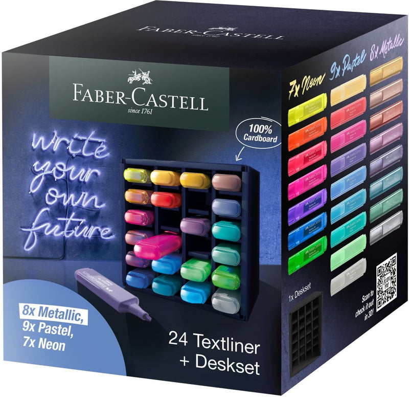 Faber Castell Marcador Fluorescent Textliner 46 Set Of Desk 24 C/Surtidos