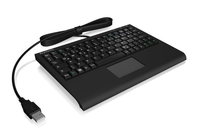 Keysonic Keyboard English ACK-3410 Touchpad USB Ee. Uu. Black — image 1