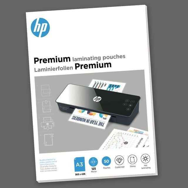 HP Bags Plamificadoras Premium A3 125 Micras 50X
