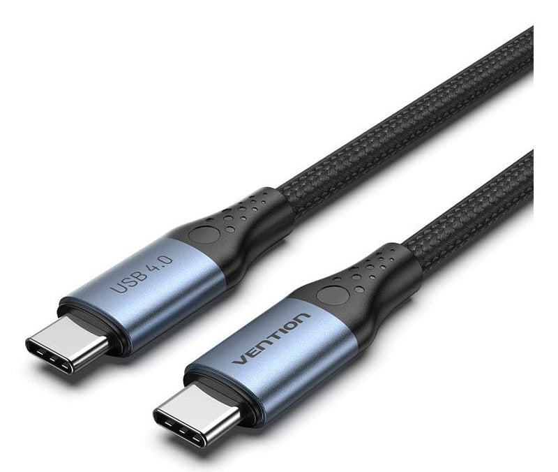 Vention USB Cable 4.0 Type-c 5A Tavhf USB Type-c Male USB Type-c Male Up To 240W 40Gbps 1M Grey