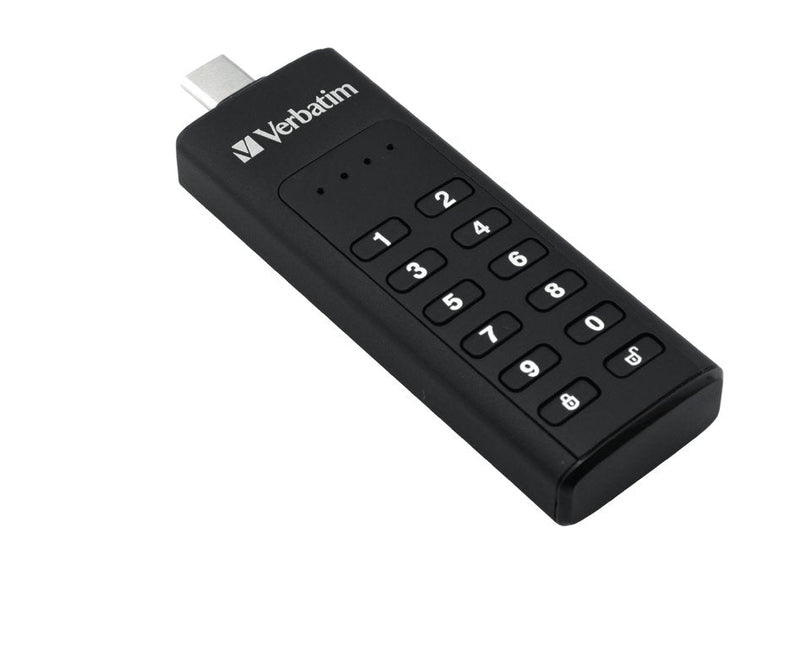 Verbatim USB 3.2 USB Flash Unidad 128GB, Secure, Keypad, AES-256-BROCA