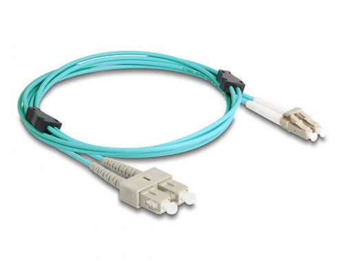 Delock Lwl Cable With Armadura Metálica Lc Duplex a Sc Duplex Multimode OM3 2M — image 1
