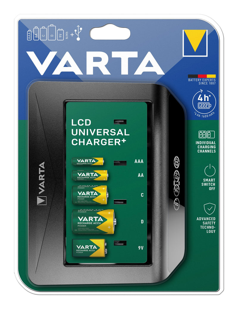 Varta LCD Charger Universal + Without Batteries