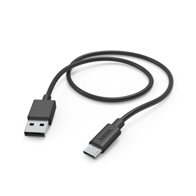 Cable Charging USB-A USB-C 1M Black