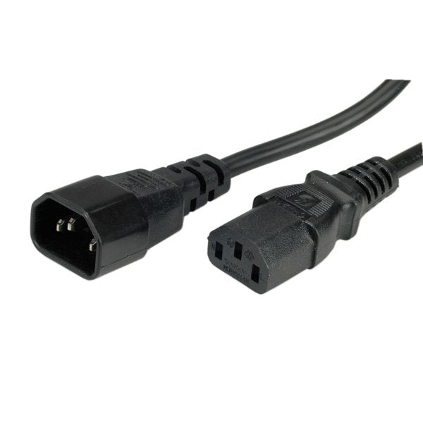 Roline Apparate-cable Connection IEC 320 C14 - C13 Black 3M