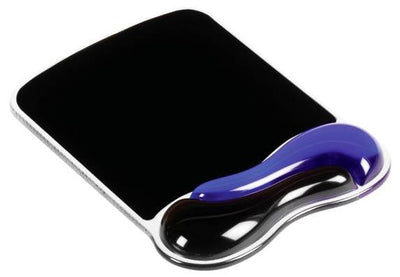 Kensington Duo Gel Mouse Pad Wrist Rest Black Blue — image 1