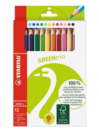 Stabilo Greentrio Pack With 12 Pencils Colours - Mina 2.5MM - Ideal Colegio - Colours Surtidos — image 1