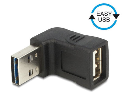 Delock Adapter Easy-USB 2.0-A Male USB 2.0-A Female Acodado — image 1