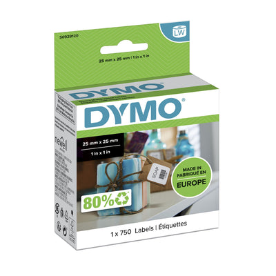 Dymo Lw Labels 25 X 25MM Roll 750 Labels Etiquetadoras Labelwriter — image 1