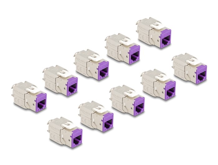 Delock Keystone Modulo RJ45 Female a Lsa CAT.6A W