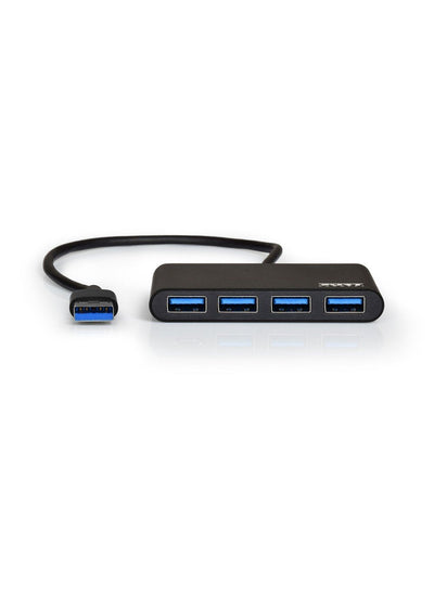 Port Designs Hub 4 Ports USB 3.0 Black — image 1