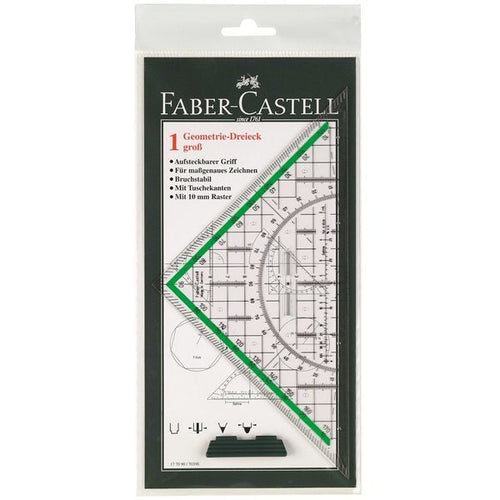 Faber-castell Geometrie-dreieck Large With Handle 20CM — image 1