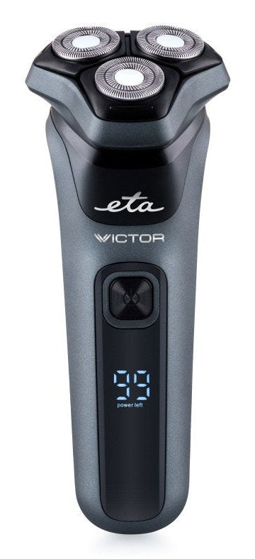 Eta Victor ETA634390000 Shaver, LED Display, Black Grey