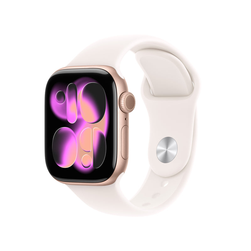 Apple Watch S11 Aluminium Cellular 42MM Rosegold (sportarmband Blassrosa) S M