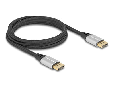 Delock 80634 Cable DisplayPort 16K 60 HZ 2M Metal Silver — image 1