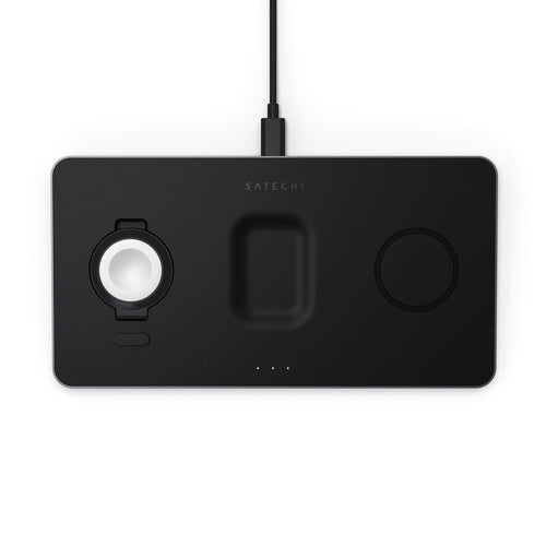 Satechi Charger Wireless ST-X3TWCPM Charger Dispositivo Mobile Phone Headphones Smartphone, Watch Smart Black  — image 1