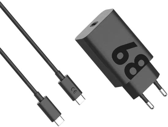 Motorola Charger Turbopower 68 GaN With USB Cable -c 6.5A, Black