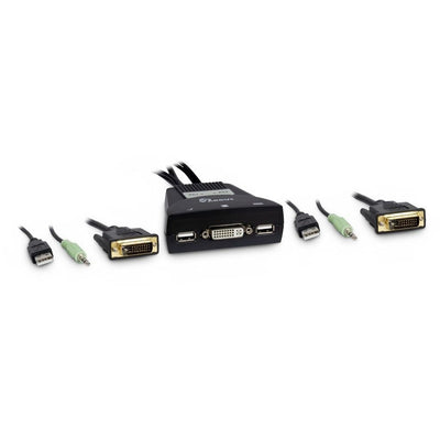 Switch KVM Inter-tech LS-21DA DVI, 2 Ports Plastic — image 1