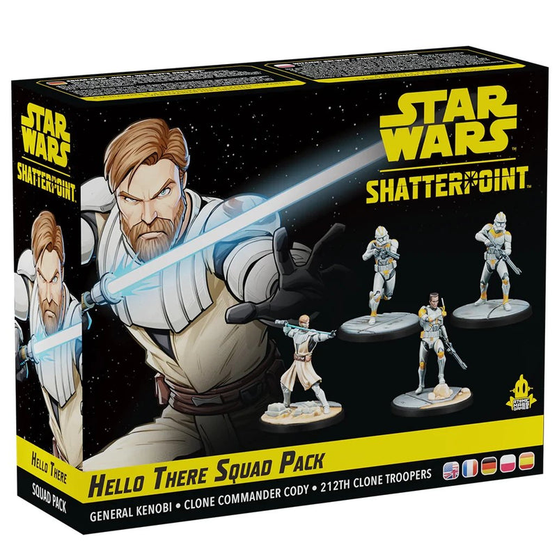 Set de Escritorio Star Wars Shatterpoint Hello There General Obi WAN Kenobi Squad Pack