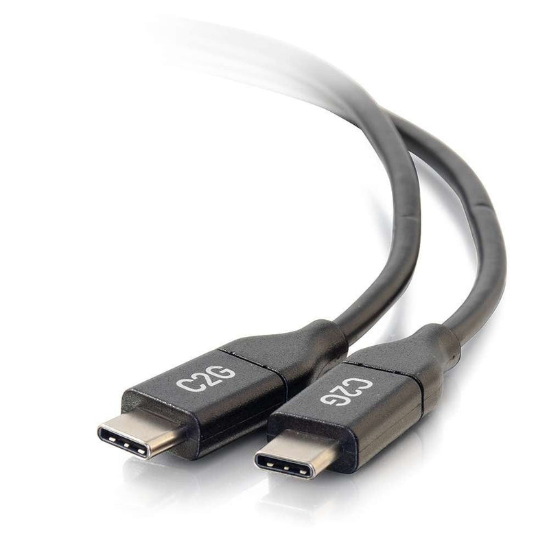 C2G 0.9M (3FT) USB C Cable - USB 2.0 (5A) - M/M USB Type C Cable - Black - USB Cable - USB-C (m)