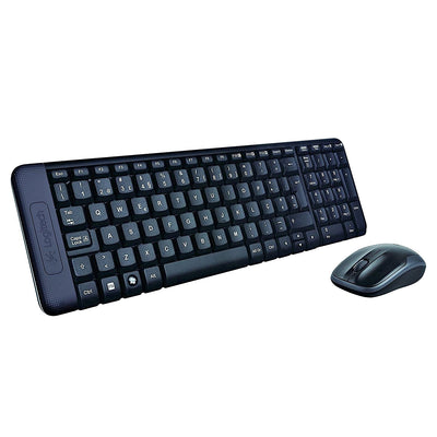 Logitech Keyboard Spanish + Mouse MK220 Wireless Combo USB Black — image 1