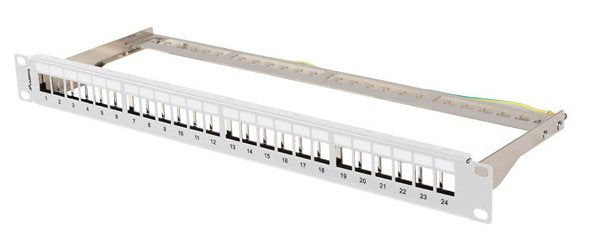 Lanberg 19 Patchpanel Blank 1U 24-PORT FTP Keystone Gr
