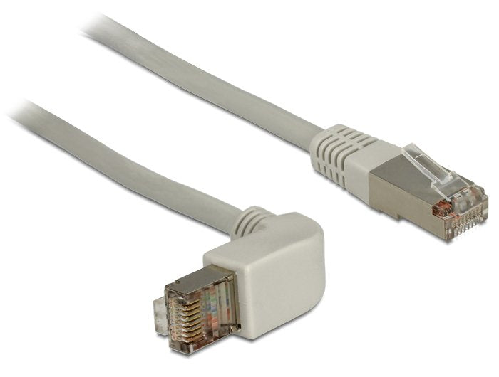 Delock Network Cable Gewinkelt RJ45 S MP CAT.6A 0.50M Grey