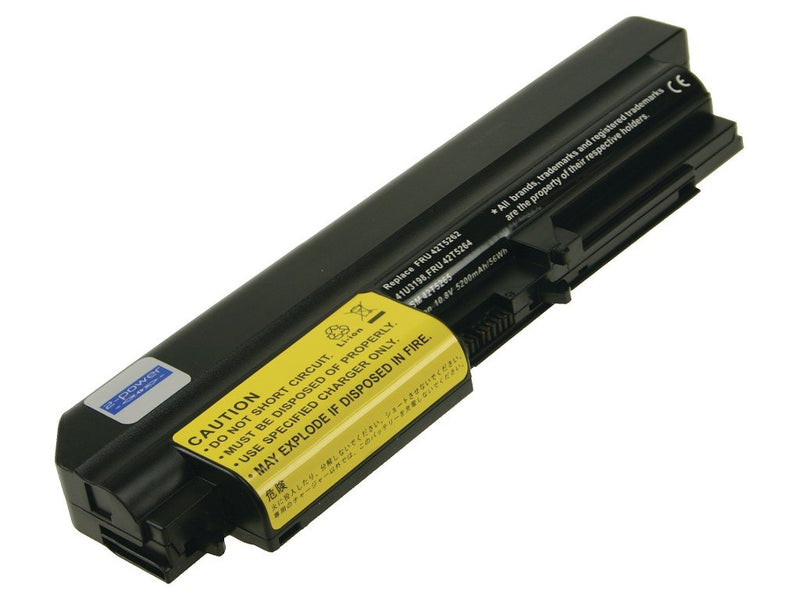 2-POWER Battery 10.8V 5200MAH Lenovo Thinkpad R61, T61 (check Model) CBI3031B