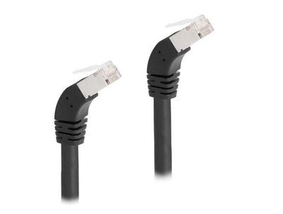 Delock 80274 RJ45 Network Cable CAT.6A S/FTP 45° Nach Unten Angular 0,5M Black — image 1