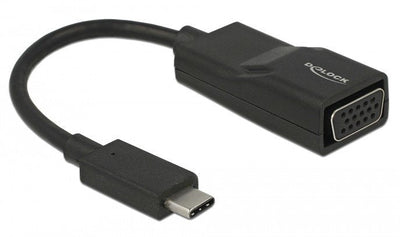 Delock Adaptadorcable USB Type-c Male VGA Female Black — image 1