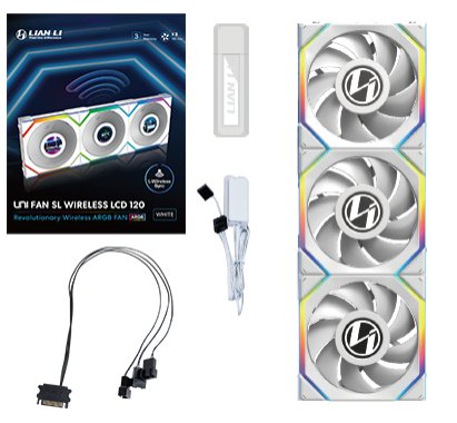 Lian Li Fan 120X120 Unifan Sl Wireless LCD White