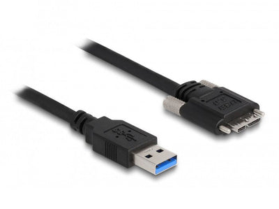 Delock USB 5Gbps Cable Type a Connector Male a Type Micro-b Connector Male With Screws 3M — image 1