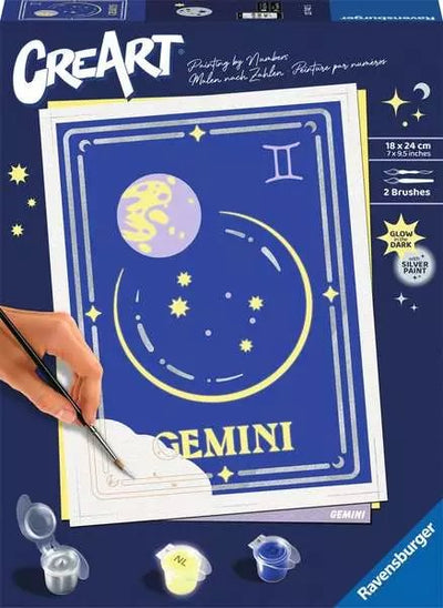 Ravensburger Creart - Signo Zodiacal Géminis, Pintura 23742 — image 1