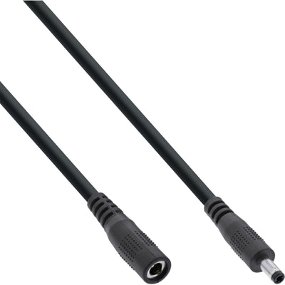 Inline Cable Extensión Cc , Plug Cc Male/Female 4,0X1,7MM, Awg 18, Black 0,5M — image 1