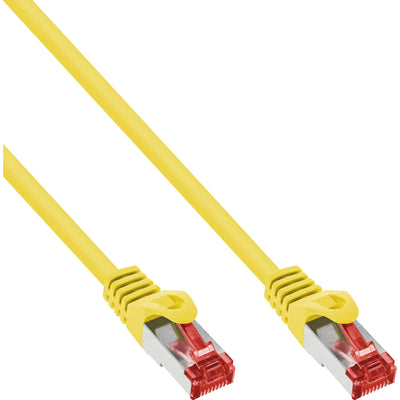 Inline Network Cable S/FTP Pimf CAT.6 250MHZ Pvc Yellow Cobre 0.3M — image 1