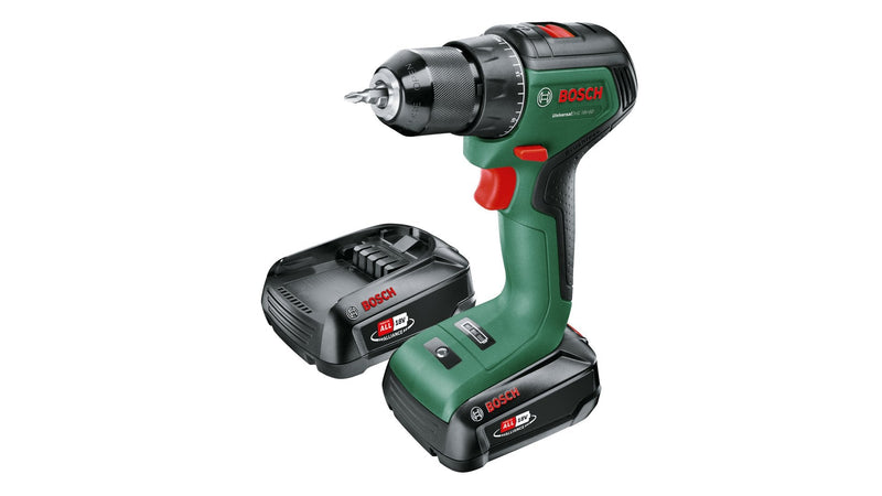Bosch Drill Combinado Wireless Universalimpact 18V-60 Green/Black 2X Battery Li-ion 2.0AH, Case Power For All