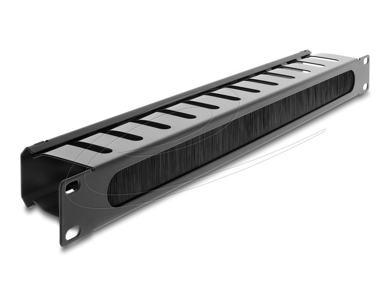 Delock 19? Organiser Cables Rangierpanel With Brush 1 He Black