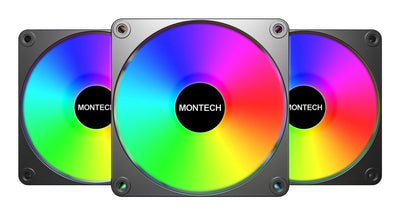 Montech Fan PC 120MM GF120 V2/ARGB PWM 3I1(B) — image 1