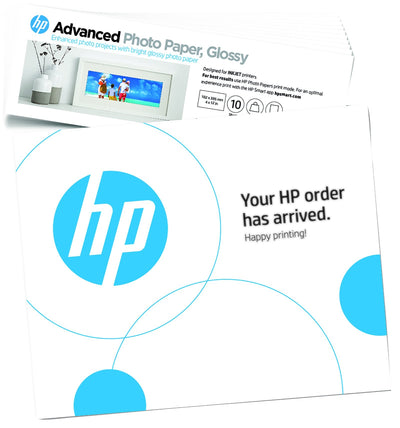 HP Advanced Paper Fotográfico With Brillo Glossy 10 5 Mil 102 X 305MM 250G/M² 65 Libras 10 Hoja(s) Paper Fotog — image 1