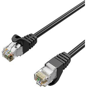 Shiverpeaks RJ45 Network Cable S FTP CAT.7, Pur, Black 7,5M