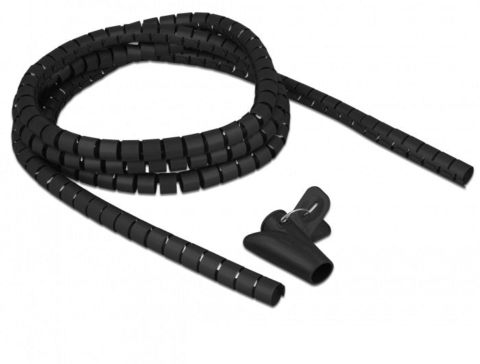 Delock Hose Espiral With Tool Extracción 2,50M X 15MM Black