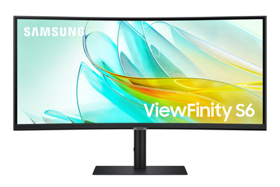 Samsung Monitor Professional Ultraparonámico Curved Viewfinity S6 S34C652UAU 34' Uwqhd Multimedia Black — image 1
