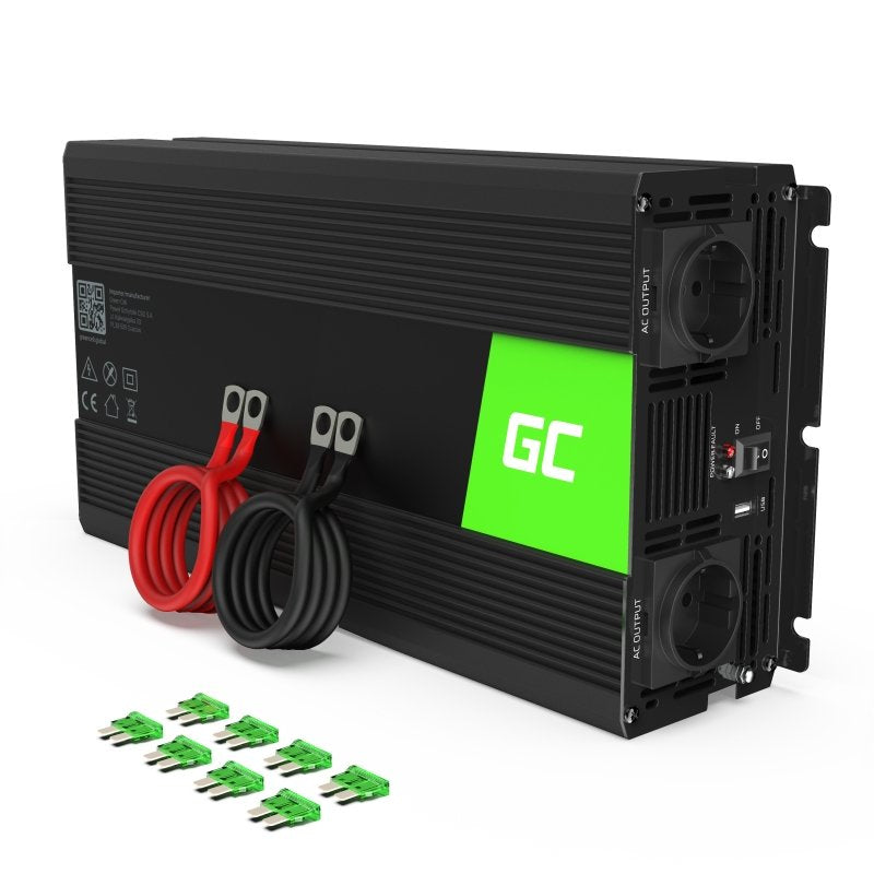 Green Cell Inversor ® 12V a 230V Sinusoidal Modificada 1500W