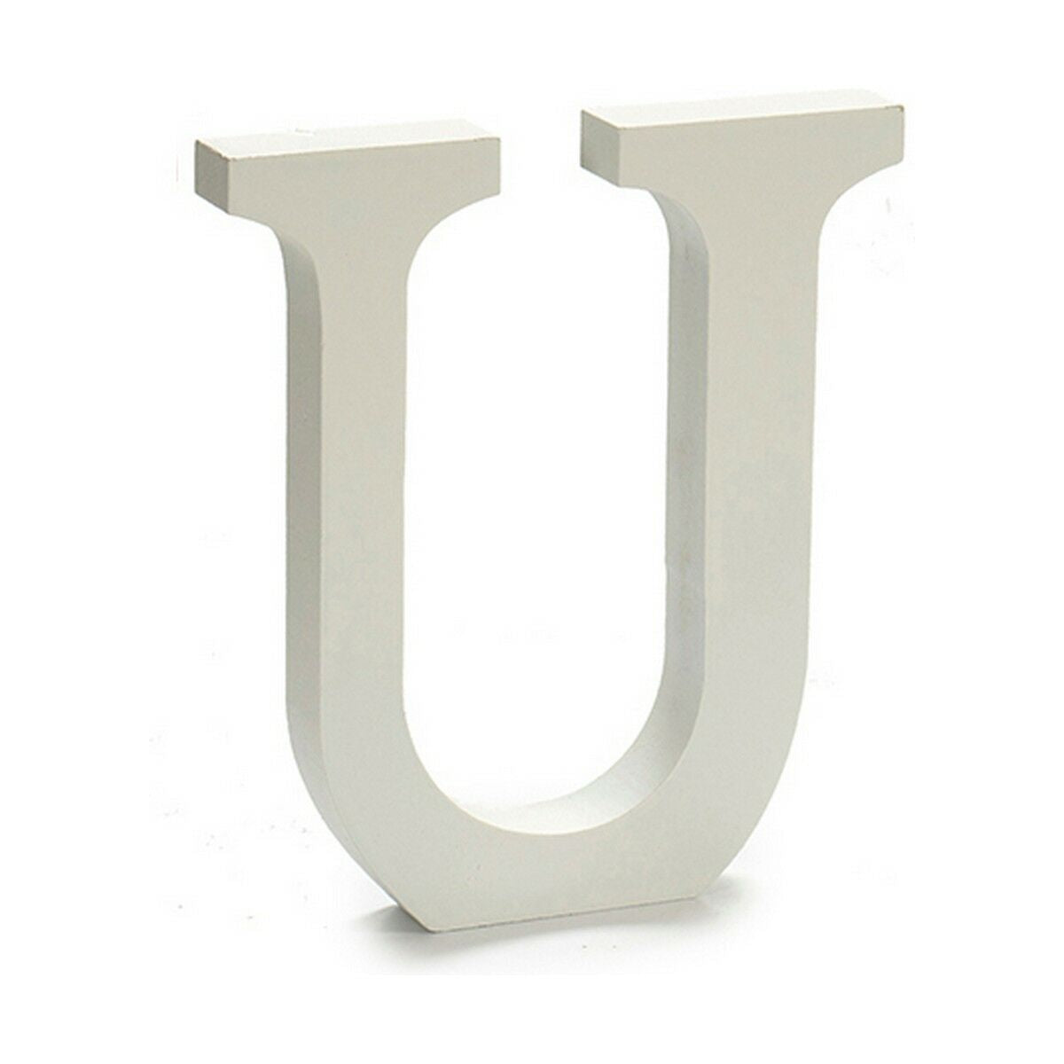 Letter Pincello U White 1,8 x 21 x 17 cm (12 Units)