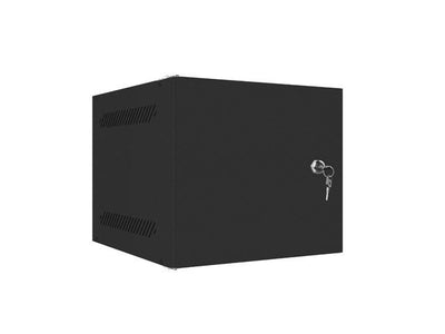 Lanberg Cabinet Rack Wall 10 4U 280X310 Black Door Metálica (paquete Flat WF10-2304-00B — image 1