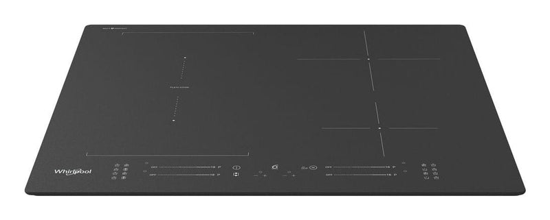 Whirlpool Wf S7560NE Bm Hob, Glass Ceramic, Induction, Built-in, 4 Cooking Zones, Width 59CM, Black