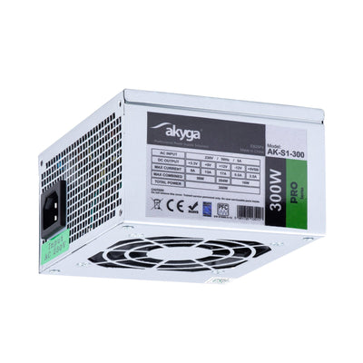 Akyga Power Supply Sfx 300W AK-S1-300 P4 2X SATA 2X Molex Pfc Fan 8CM — image 1