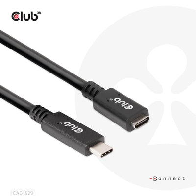 CLUB3D USB Cable 3.2 Type-c 2M Extensión 5Gbps — image 1