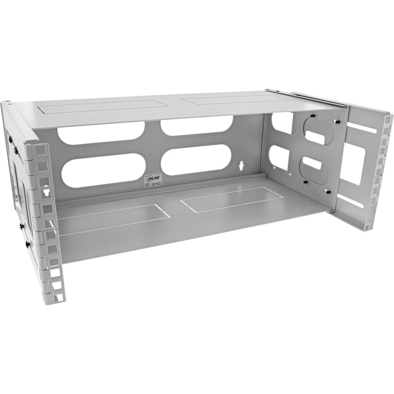 Inline Rack Foldable 19, 4U, 24-40CM Depth With Cover Grey